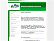 Tablet Screenshot of nelsoncountyserviceauthority.com